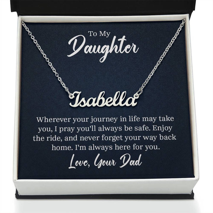 Personalized Daughter Name Necklace