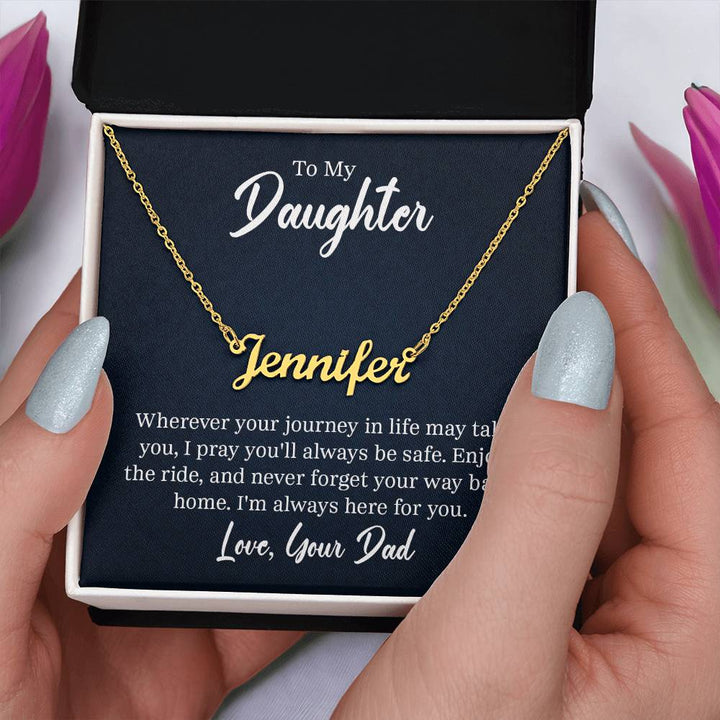 Personalized Daughter Name Necklace