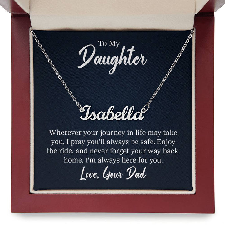 Personalized Daughter Name Necklace